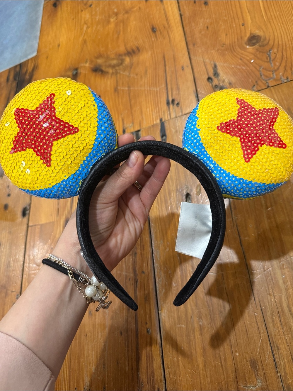 Disney Parks Exclusive Loungefly Pixar Luxo Ball Minnie Ears Headband - Picture 5 of 9